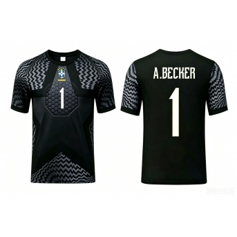 Billige Fotballdrakt Brasil Alisson Becker #1 Keeper Replika Hjemmedrakt VM 2026 Kortermet